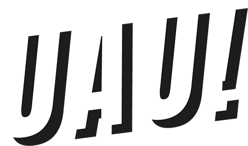Logo UAU! stile fumetto agenzia marketing